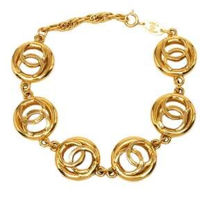 Chanel Cc Logo Chain Bracelet Metal #378288C80B
